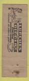 Matchbook Cover - Zephyr Cafe Bell Gardens CA WORN