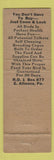 Matchbook Cover - Brunthaler's Parakeets Altoona PA birds
