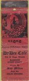 Matchbook Cover - Do Dee Cafe King Midas Girlie POOR