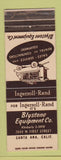 Matchbook Cover - Blystone Equipment Santa Ana CA Ingersoll Rand