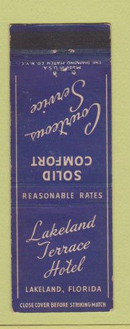 Matchbook Cover - Lakeland Terrace Hotel FL