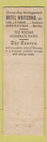 Matchbook Cover - Hotel Whitcomb San Francisco CA feature