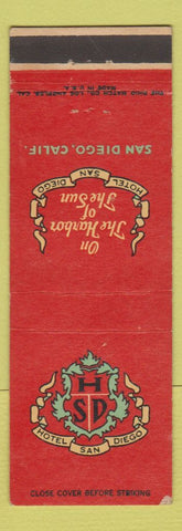 Matchbook Cover - Hotel San Diego CA