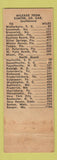 Matchbook Cover - Evans Motor Court Restaurant Esso oil gas Sumter SC