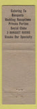 Matchbook Cover - Wonderbar Steak House Biddeford ME