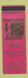 Matchbook Cover - Graystone Hotel Bedford PA