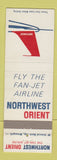 Matchbook Cover - Northwest Orient Airlines