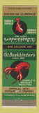 Matchbook Cover - Old Bookbinder's Restaurant Philadelphia PA
