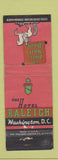 Matchbook Cover - Hotel Raleigh Washington DC WEAR