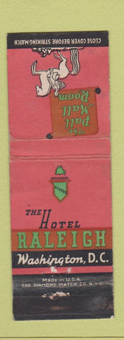 Matchbook Cover - Hotel Raleigh Washington DC WEAR