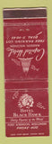 Matchbook Cover - Capital Hotel Black Hawk Fort Atkinson Madison WY WEAR