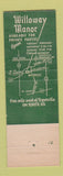 Matchbook Cover - Willoway Manor Naperville IL