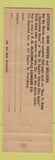 Matchbook Cover - McKendall Lumber  Providence RI WEAR
