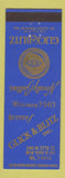 Matchbook Cover - Glick & Blitz Novelty Buttons New York City