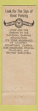 Matchbook Cover - Keck Parking Des Moines IA