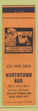 Matchbook Cover - Northtown Bar Lansing MI