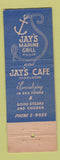 Matchbook Cover - Jay's Marine Grill Dallas Henderson TX WEAR