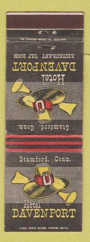 Matchbook Cover - Hotel Davenport Stamford CT