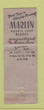 Matchbook Cover - Martin Razor Blades DD Bean New Haven CT Firearms Guns