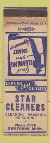 Matchbook Cover - Star Cleaners Owatonna MN