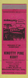 Matchbook Cover - Knotty Pine Kort Motel Glenwood Springs Colorado