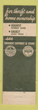 Matchbook Cover - Orange Savings and Loan CA