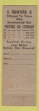 Matchbook Cover - United Security Association Warehouses New York City