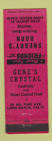 Matchbook Cover - Sherry's Barn Long Beach CA Gene's Crystal