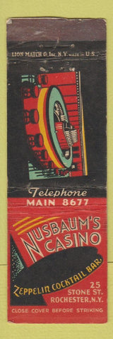 Matchbook Cover - Nusbaum's Casino Rochestery NY