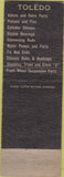 Matchbook Cover - Toledo Auto Parts Philadelphia PA