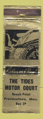 Matchbook Cover - Tides Motor Court Provincetown MA WORN