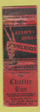 Matchbook Cover - Chatter Box Belleville IL girlie POOR