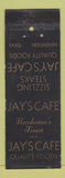 Matchbook Cover - Jay's Cafe Henderson TX WEAR