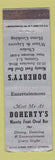 Matchbook Cover - Dohert's Restaurant Corona LI NY WORN
