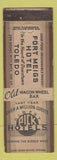 Matchbook Cover - Fort Meigs Hotel Toledo OH