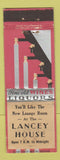 Matchbook Cover - Lancey House