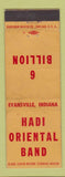 Matchbook Cover - Hadi Oriental Band Evansville IN WEAR
