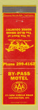 Matchbook Cover - By Pass Motel Lexington KY
