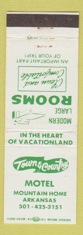 Matchbook Cover - Town & Country Motel Mountain Home AR