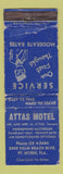 Matchbook Cover - Attas Motel Fort Myers FL WORN