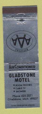 Matchbook Cover - Gladstone Motel Gladstone MI