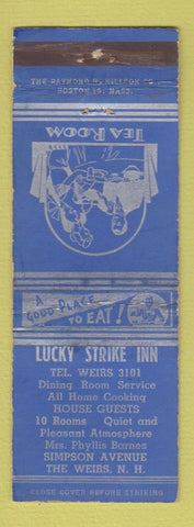 Matchbook Cover - Lucky Strike Inn The Weirs NH WEAR