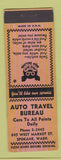 Matchbook Cover - Auto Travel Bureau Spokane WA WORN BACK