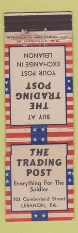Matchbook Cover - The Trading Post Lebanon PA MERCHANTS