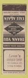 Matchbook Cover - Leon's Barber Shop New York City? STAMPED