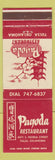 Matchbook Cover - Pagoda Restaurant Tulsa OK