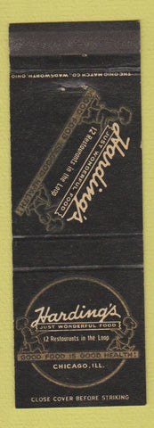 Matchbook Cover - Harding's Restaurant Chicago IL