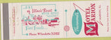 Matchbook Cover - Motel Marion IL