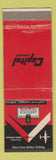 Matchbook Cover - Capital Airlines Viscount Rolls Royce Engines