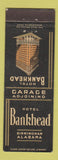 Matchbook Cover - Hotel Bankhead Birmingham AL